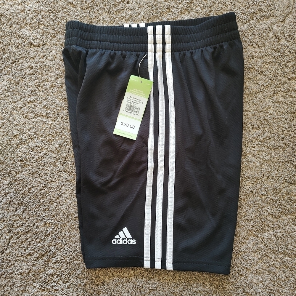 Adidas NWT Black Athletic M (10-12) Shorts!